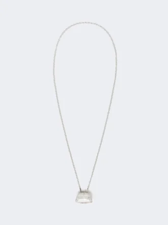Colar com pendente em forma de bolsa Pasticcino, transparente
