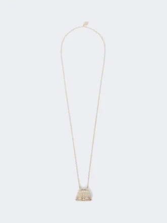 Colar com pendente em forma de mala Pasticcino, dourado