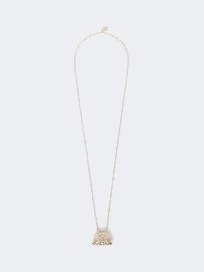 Colar com pendente em forma de mala Pasticcino, dourado Colar com pendente em forma de mala Pasticcino, dourado
