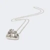 Colar comprido com grande pingente em forma de bolsa Pasticcino, prateado Colar comprido com grande pingente em forma de bolsa Pasticcino, prateado