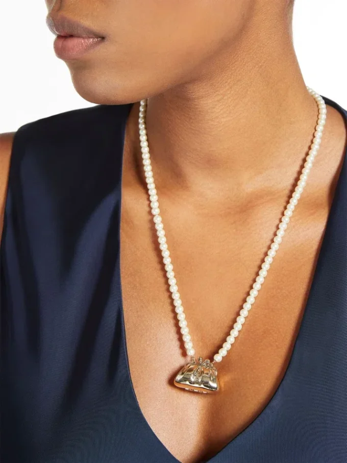 Colar gargantilha com pendente Pasticcino, dourado Colar gargantilha com pendente Pasticcino, dourado
