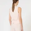 Colete em crepe de lã, rosa Colete em crepe de lã, rosa