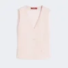 Colete em crepe de lã, rosa Colete em crepe de lã, rosa