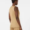 Colete em jersey jacquard às riscas, cor deserto Colete em jersey jacquard às riscas, cor deserto