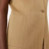 Colete em jersey jacquard às riscas, cor deserto Colete em jersey jacquard às riscas, cor deserto