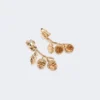 Conjunto com pingentes e cristais, dourado Conjunto com pingentes e cristais, dourado