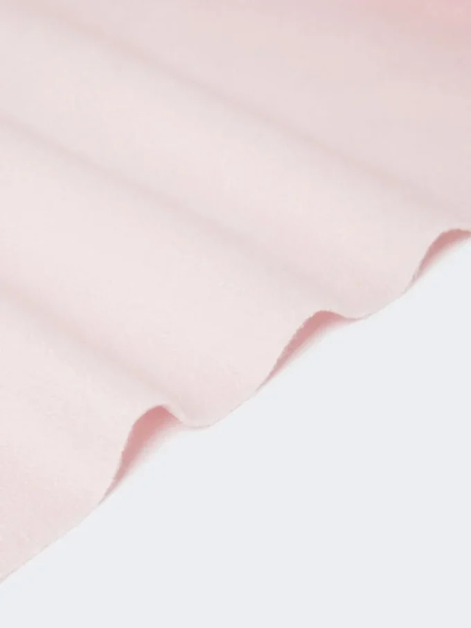 Estola de caxemira bordada e com franjas, rosa Estola de caxemira bordada e com franjas, rosa