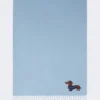 Estola de lã e caxemira, azul claro Estola de lã e caxemira, azul claro