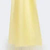 Estola de linho com franjas, amarela Estola de linho com franjas, amarela