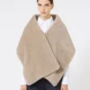 Estola em alpaca e caxemira, verde musgo