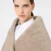 Estola em alpaca e caxemira, verde musgo