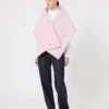 Estola em alpaca e lã, bege-rosa