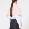 Estola em alpaca e lã, bege-rosa