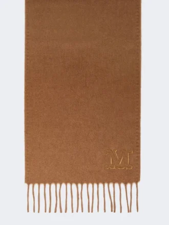 Estola em camelo com monograma bordado, camelo
