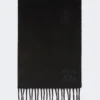 Estola em camelo com monograma bordado, preta Estola em camelo com monograma bordado, preta
