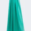 Estola em georgette de seda, verde