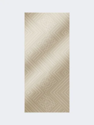 Estola em jacquard de lã e seda, cor de pomba Estola em jacquard de lã e seda, cor de pomba