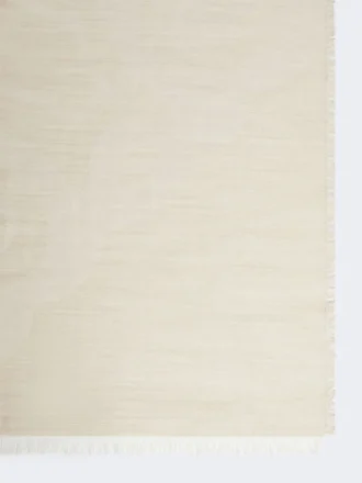 Estola em jacquard de seda, caxemira e lã, bege
