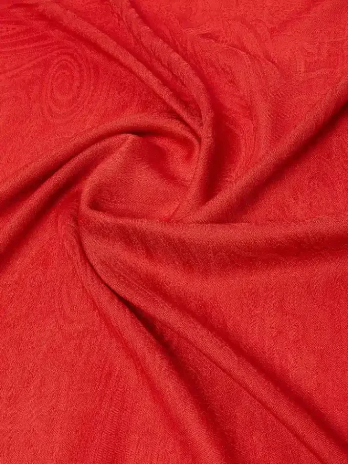 Estola em malha jacquard de lã e seda, vermelha Estola em malha jacquard de lã e seda, vermelha