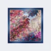 Foulard de seda estampado, azul-escuro Foulard de seda estampado, azul-escuro