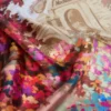 Foulard de seda estampado, azul-escuro Foulard de seda estampado, azul-escuro