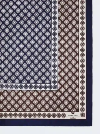 Foulard de seda estampado, cor lama