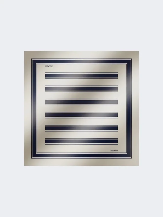 Foulard de seda estampado, ultramarino Foulard de seda estampado, ultramarino