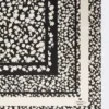 Foulard em sarja de seda estampada, preto