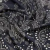 Foulard quadrado de seda estampado, azul-escuro Foulard quadrado de seda estampado, azul-escuro