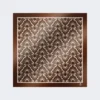 Foulard quadrado de seda estampado, cor caramelo Foulard quadrado de seda estampado, cor caramelo