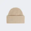 Gorro de caxemira com malha canelada, bege Gorro de caxemira com malha canelada, bege