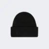 Gorro de caxemira em malha canelada, preto Gorro de caxemira em malha canelada, preto