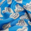 Lenço de seda estampado, azul-marinho Lenço de seda estampado, azul-marinho