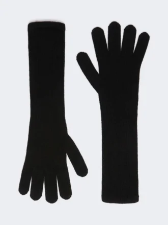 Luvas de caxemira, pretas