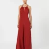 Macacão em cetim fluido, vermelho Macacão em cetim fluido, vermelho
