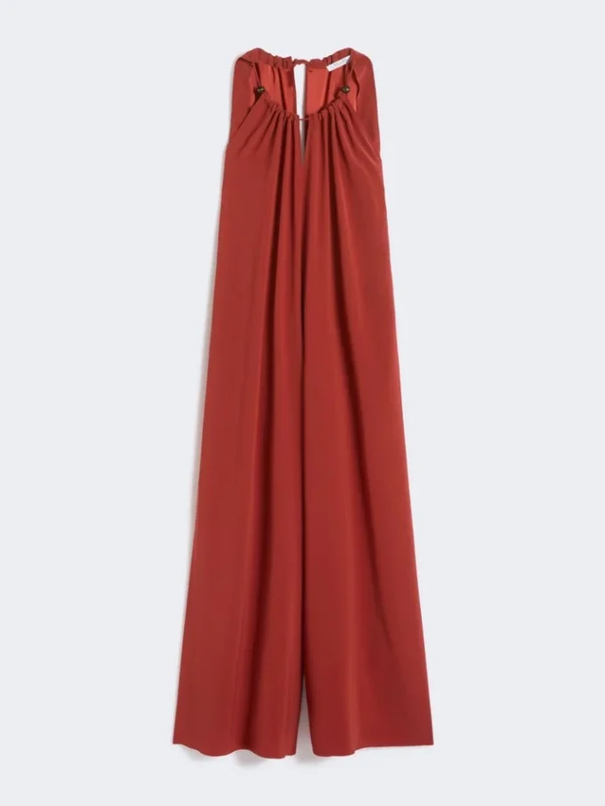 Macacão em cetim fluido, vermelho Macacão em cetim fluido, vermelho