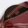 Mala hobo em pele napa, cor bordô
