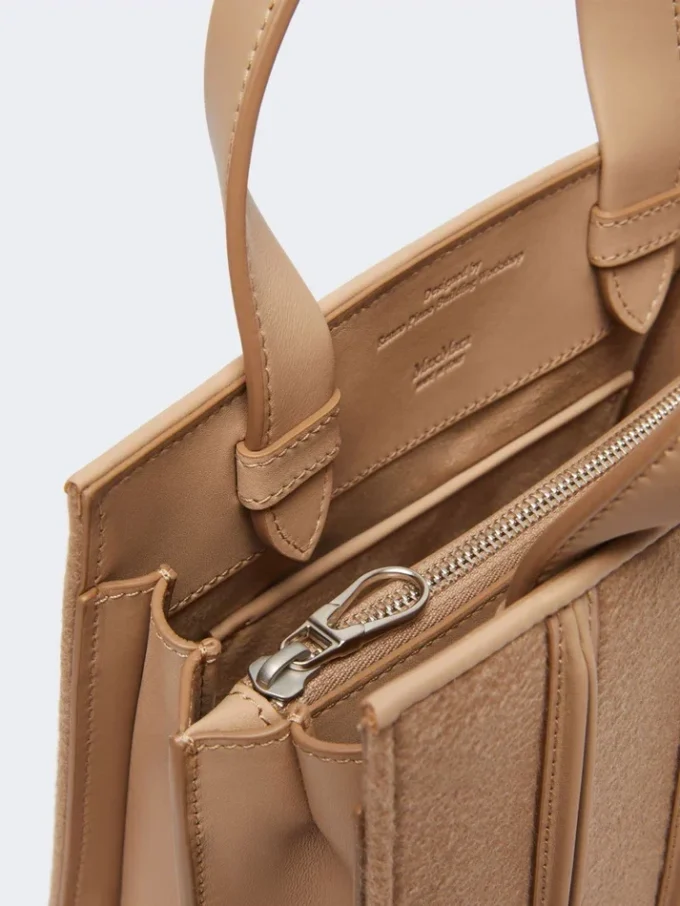 Mala Max Mara Whitney 4 – pequena, castanho avelã