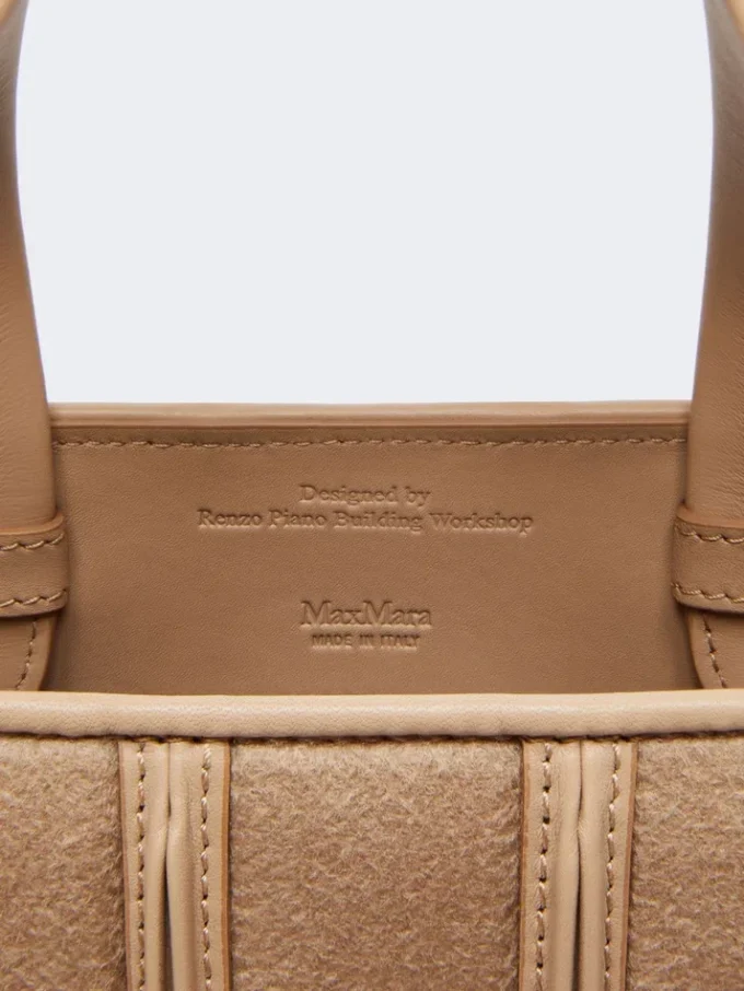 Mala Max Mara Whitney 4 – pequena, castanho avelã