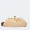 Mala Pasticcino extragrande acolchoada em gabardine técnica, bege Mala Pasticcino extragrande acolchoada em gabardine técnica, bege