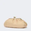 Mala Pasticcino extragrande acolchoada em gabardine técnica, bege Mala Pasticcino extragrande acolchoada em gabardine técnica, bege