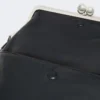 Mala tipo envelope Pasticcino em pele napa brilhante, azul ultramar