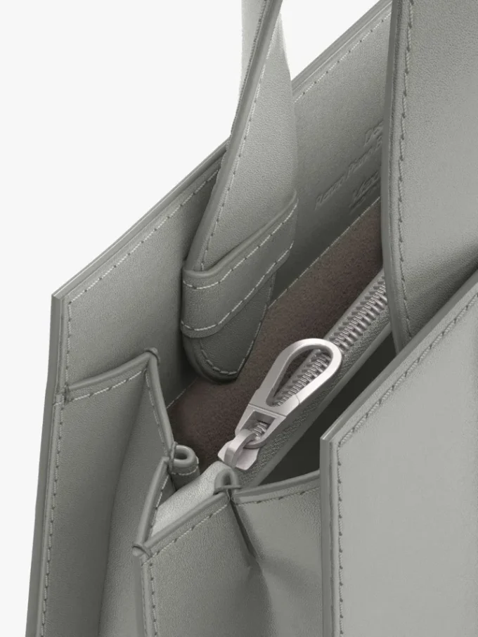 Mala Whitney 3 da Max Mara – micro, cinzento claro