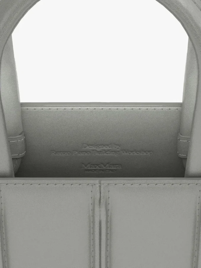 Mala Whitney 3 da Max Mara – micro, cinzento claro