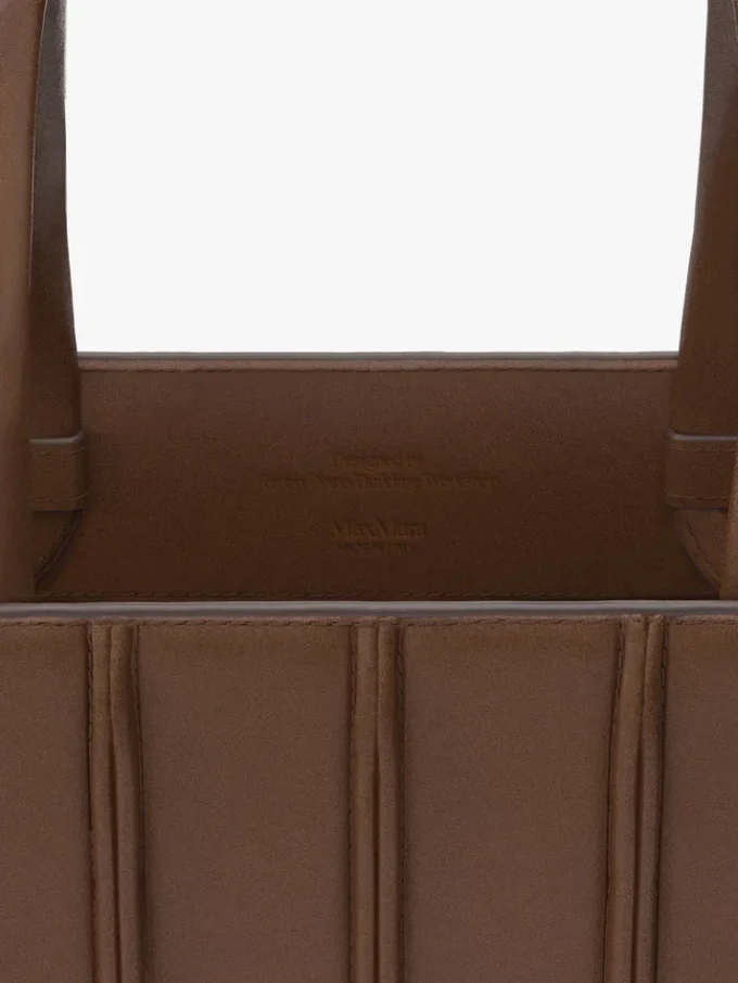 Mala Whitney 7 da Max Mara – grande, castanho âmbar Mala Whitney 7 da Max Mara – grande, castanho âmbar