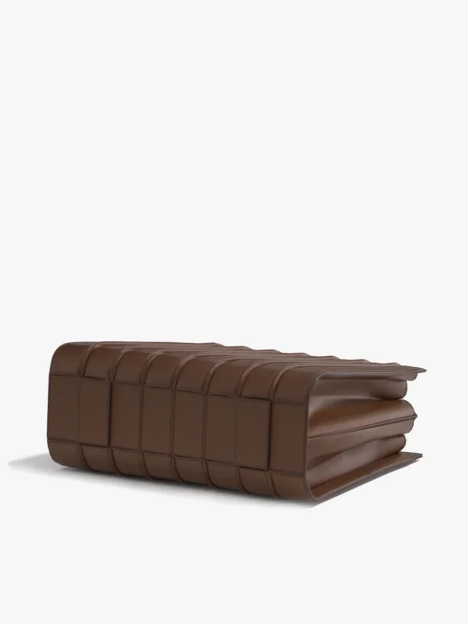 Mala Whitney 7 da Max Mara – grande, castanho âmbar Mala Whitney 7 da Max Mara – grande, castanho âmbar