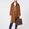 Mala Whitney 7 da Max Mara – grande, castanho âmbar Mala Whitney 7 da Max Mara – grande, castanho âmbar