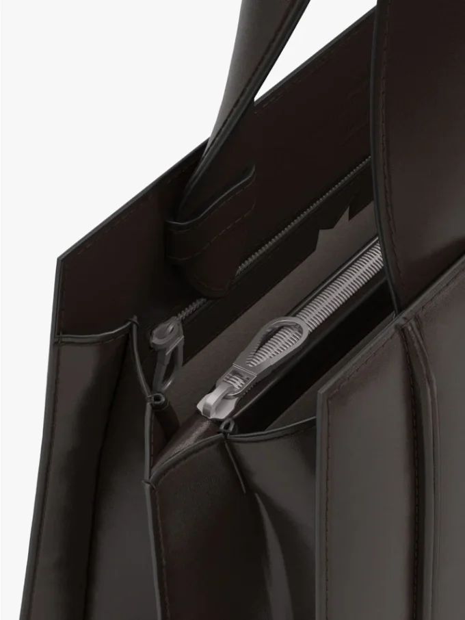 Mala Whitney de Max Mara 5 – média, castanho escuro Mala Whitney de Max Mara 5 – média, castanho escuro