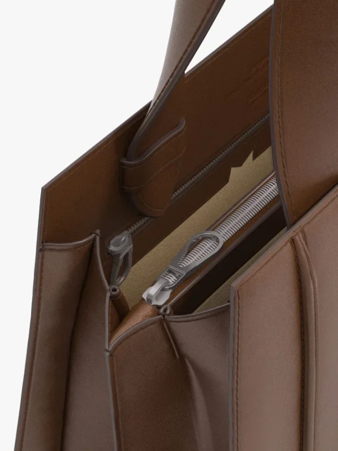 Mala Whitney de Max Mara 5 – média, castanho âmbar Mala Whitney de Max Mara 5 – média, castanho âmbar