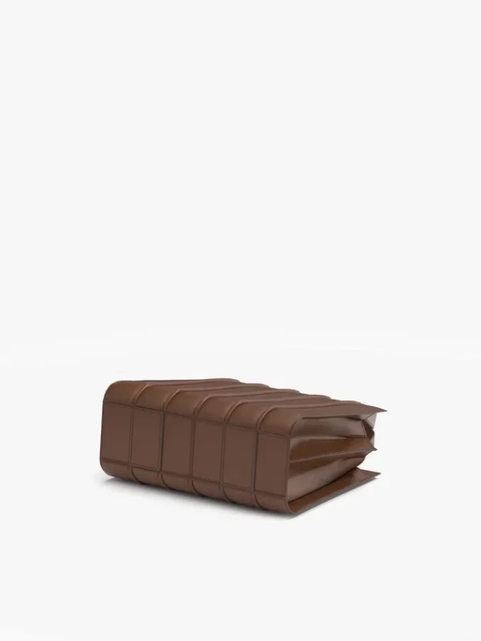 Mala Whitney de Max Mara 5 – média, castanho âmbar Mala Whitney de Max Mara 5 – média, castanho âmbar
